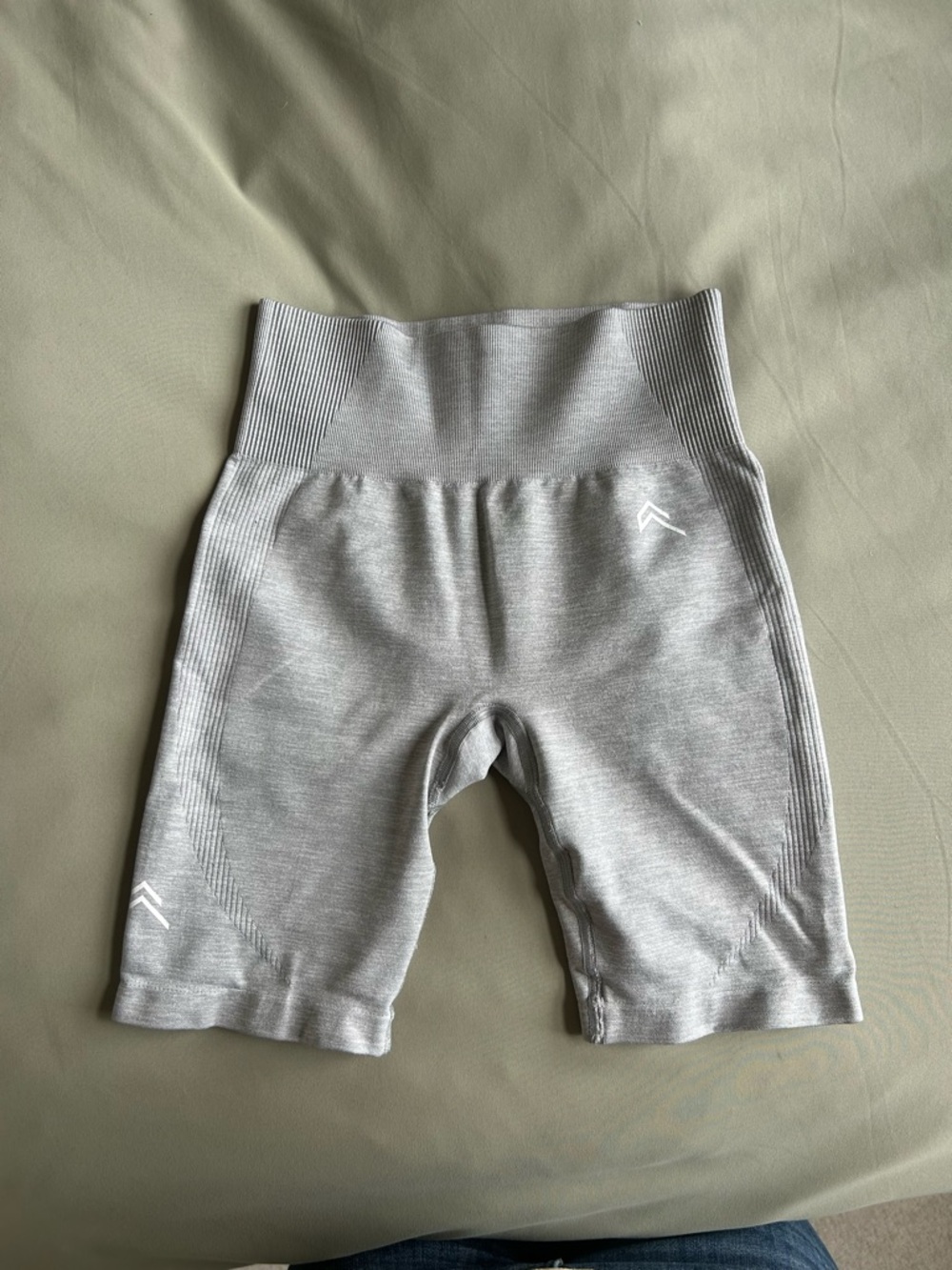 Oner Active High-Waist Seamless Bike Shorts - Light Gray